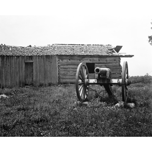 Cannon, Cabin, Chickamauga And Chattanooga Military Park, circa 1918-1920