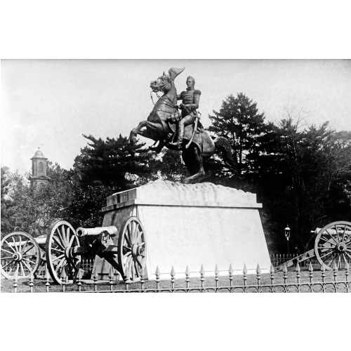 Andrew Jackson Statue, Lafayette Park, Washington, D.C., circa 1918-1920.