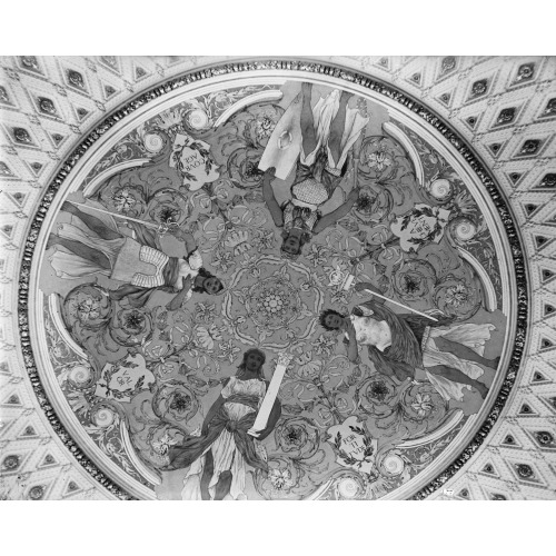 Ceiling, Library Of Congress, Washington, D.C., circa 1918
