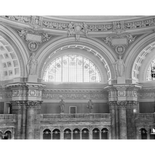 Library Of Congress, Reading Room, Washington, D.C., circa 1918