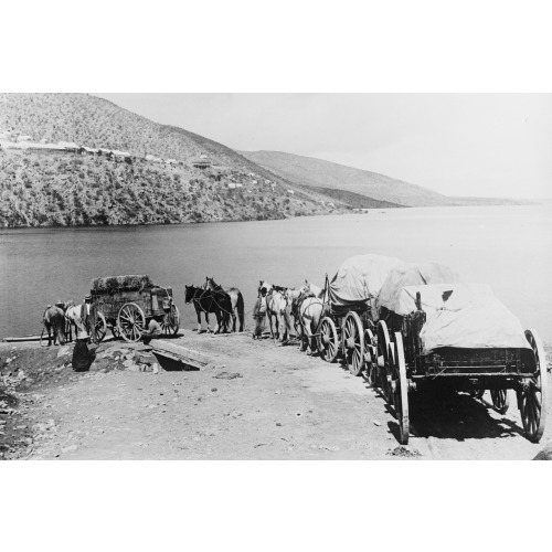 Freighters Crossing Falls--River Reservoir U.S.R.S.