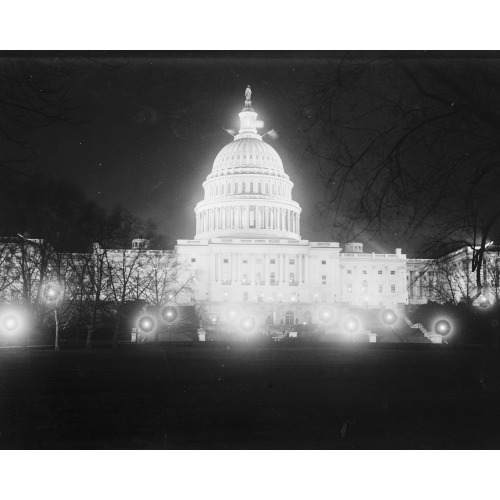 Capitol At Night, circa 1918