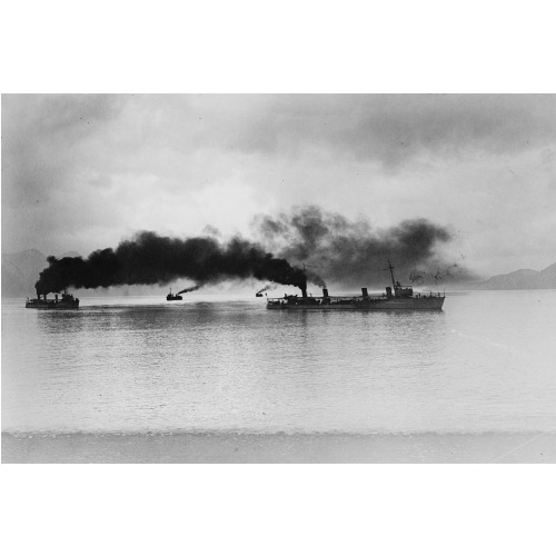 Torpedo Boat Destroyers At Seward, Alaska, circa 1918
