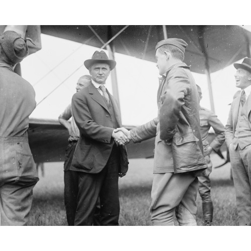 Maj. Scanlon, Commander At Bolling Field, Greets Mr. Lawson, View 2