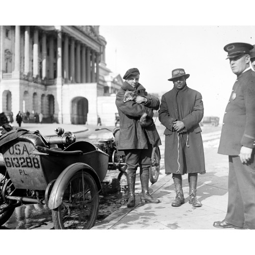 Geo. M. Green with Automobile, circa 1918