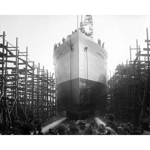 Va. Ship Launching Of Clemence C. Morse (Delivered), 1920