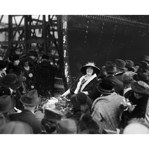 Va. Ship Launching Of E.A. Morse, circa 1918