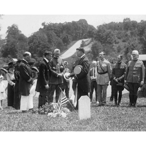 Secretary Baker, General March, Grave Of French Soldiers