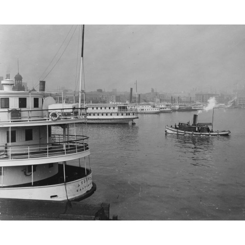 Steamers Along The Piers, Baltimore, Md., 1905