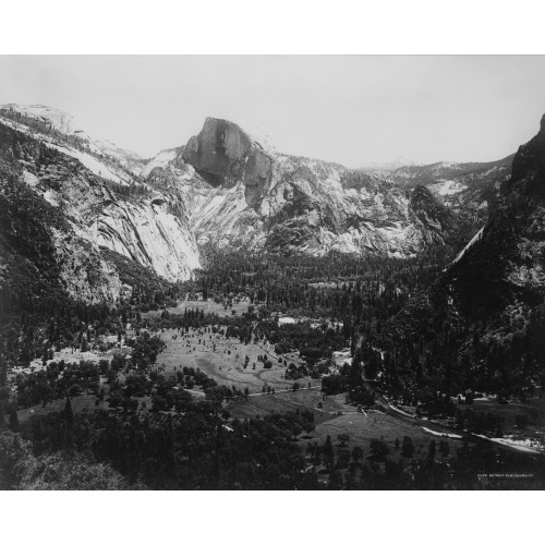 California--Yosemite--Head Of The Valley From Columbia Rock, 1912