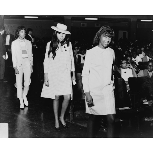 Three African American Teenage Girls Modeling Clothing For The Teen-Age Consumer A Go-Go...