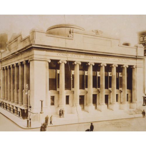 Consolidated Exchange i.e. Consolidated Stock Exchange Of New York, Broad St., 1915