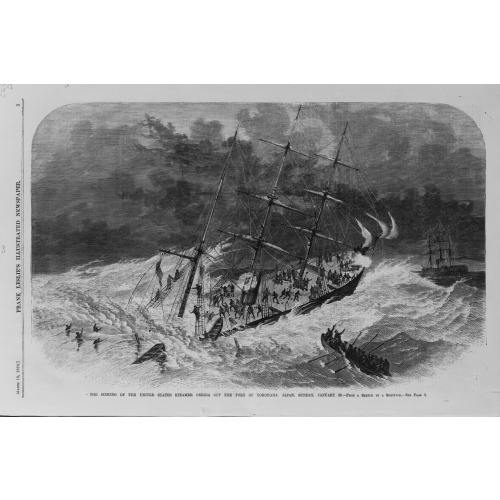 The Sinking Of The United States Steamer Oneida Off The Port Of Yokohama, Japan, Sunday, January 23