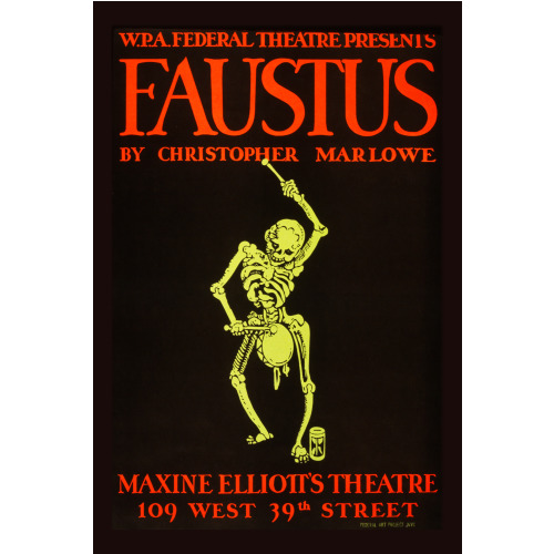 W.P.A. Federal Theatre Presents Faustus By Christopher Marlowe, circa 1990