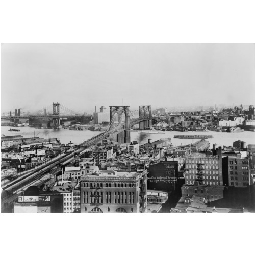 Brooklyn Bridge And Brooklyn, 1919