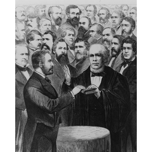 Washington D.C. - The Inauguration - President Grant Taking The Oath Of Office March 4, 1873