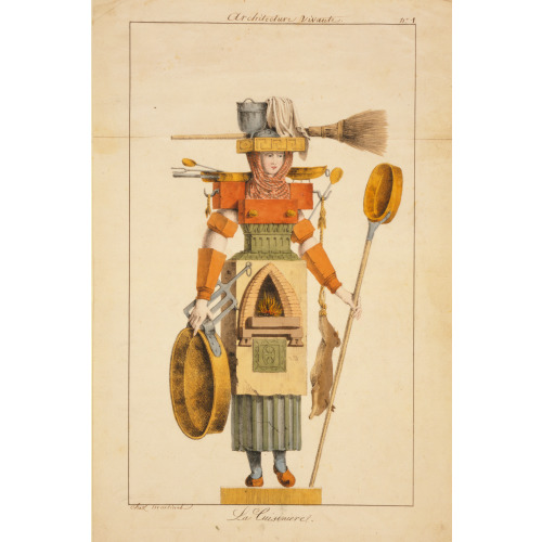 Architecture Vivante - La Cuisiniere, circa 1780