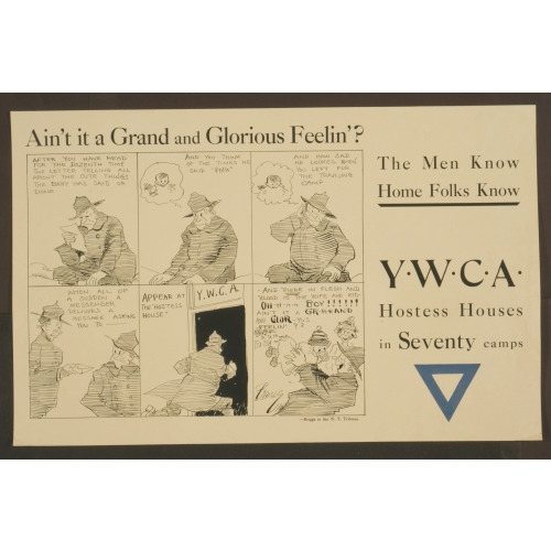 The Men Know Home Folks Know Ywca Hostess Houses In Seventy Camps /, 1918