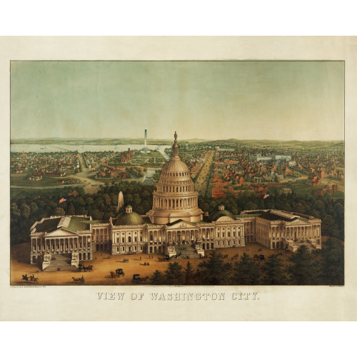 View Of Washington City, 1869