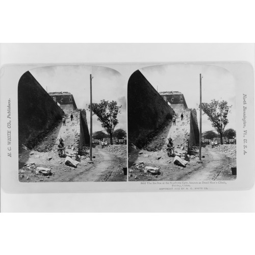 The Incline At The Southern Gate, Known As Dead Man's Climb, Peking, China, 1902