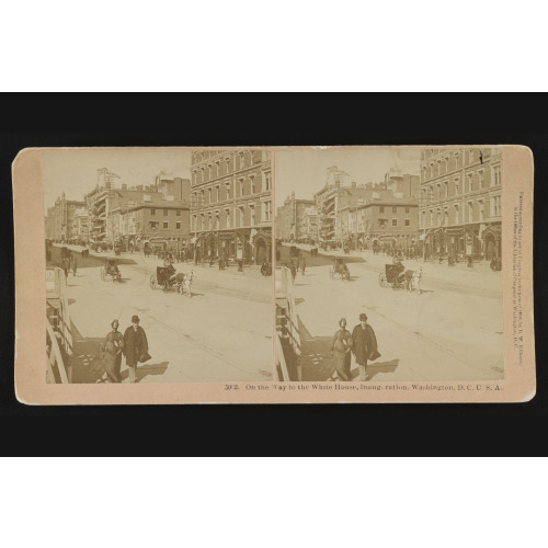 On The Way To The White House, Inauguration, Washington, D.C., U.S.A., 1889