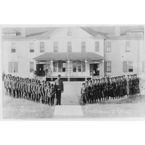 Indian School, Cantonment, Okla., 1909