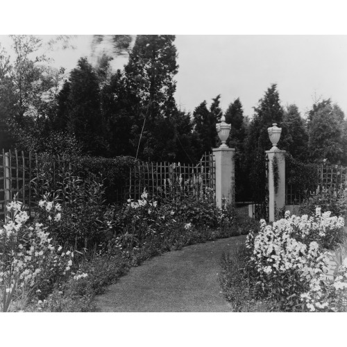 Beacon Hill House, Arthur Curtiss James House, Newport, Rhode Island. Flowers And Columns In The...