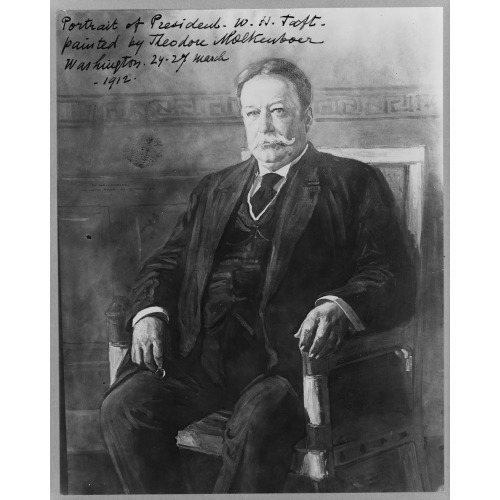 Portrait Of President W.H. Taft Painted By Theodore Molkenboer, Washington, 24-27 March 1912