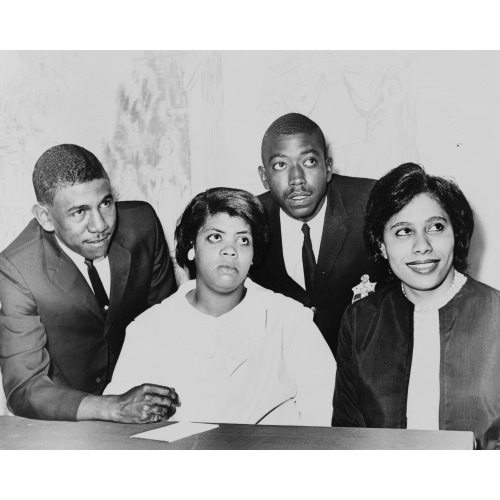 Linda Brown Smith, Ethel Louise Belton Brown, Harry Briggs, Jr., And Spottswood Bolling, Jr...