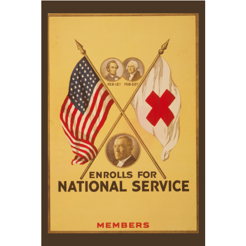 Blank Enrolls For National Service Members, 1919