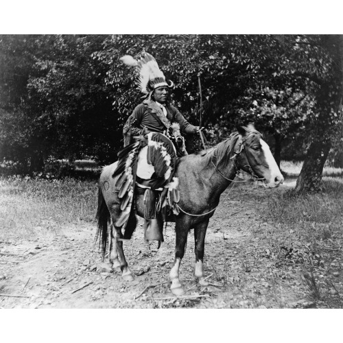 Scout Mobiel, In Kiowa War Time Costume, 1891