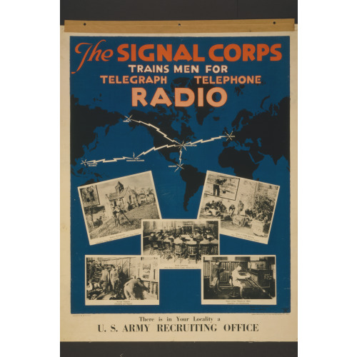 The Signal Corps Trains Men For Telegraph, Telephone, Radio There Is In Your Locality A U.S...