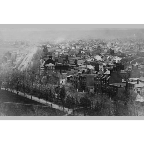 Early Photographic View Of Washington, D.C. From The Capitol, Looking Southeast, 1863