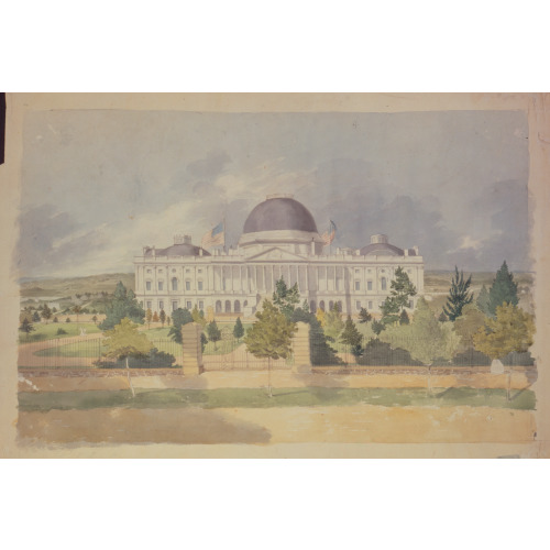 East Front Of The United States Capitol, 1828