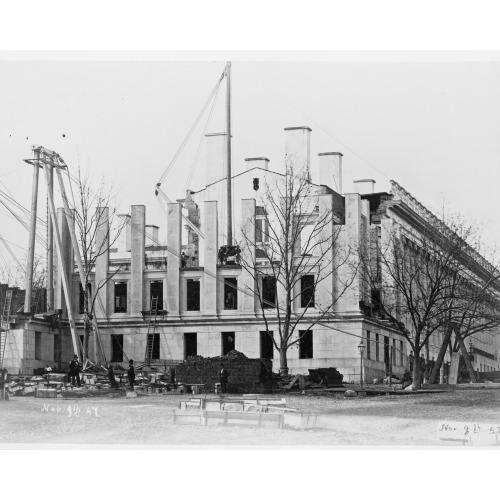 Construction Of The United States Treasury Building, Washington, D.C., 1857