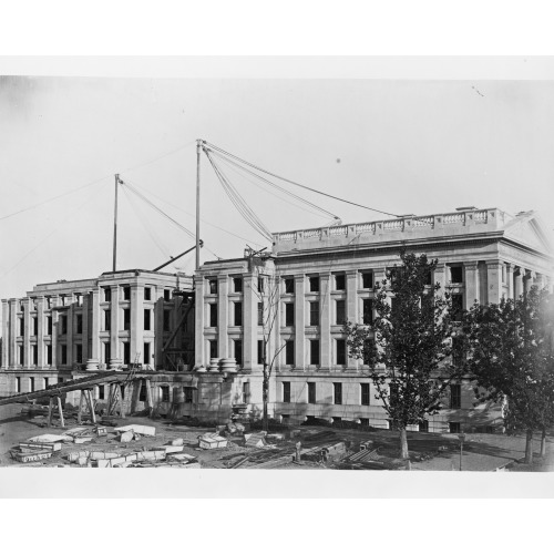 Construction Of The United States Treasury Building, Washington, D.C., 1858
