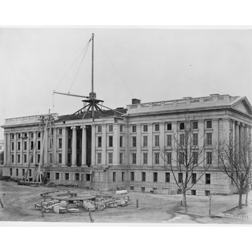 Construction Of The United States Treasury Building, Washington, D.C., 1859