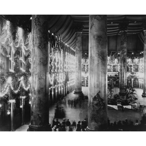 Inaugural Decorations, Mckinley Inauguration, Pension Building, 1898