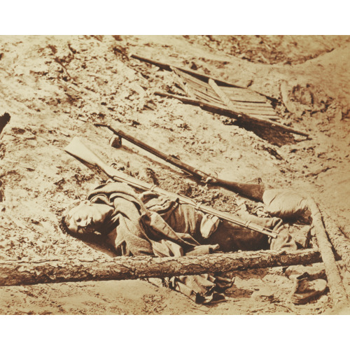 Dead Confederate Soldier, Petersburg, Va., 1865