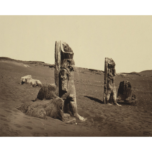 Colossi And Sphynx At Wady Saboua, Nubia, circa 1862