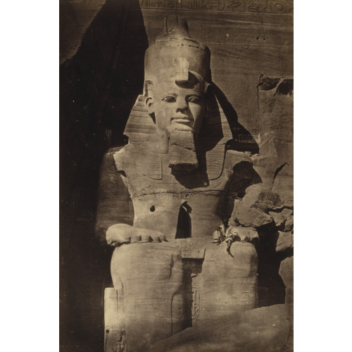 Colossel Figure At Abou Simbel, Nubia, circa 1862