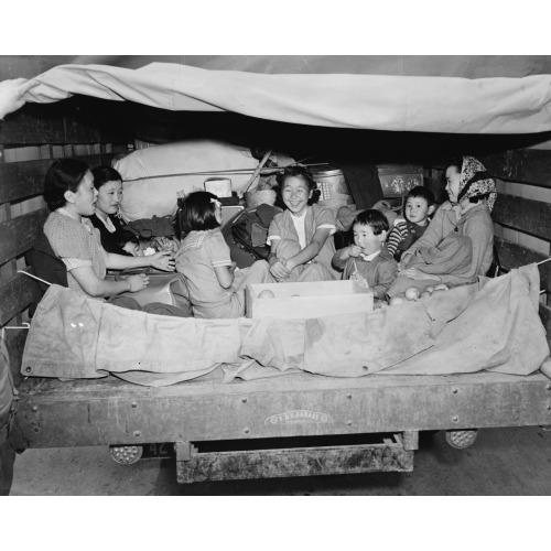 San Pedro, Calif. Apr. 1942--Residents Of Japanese Ancestry Being Moved From Los Angeles Harbor...