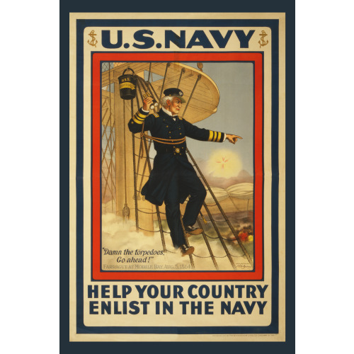 U.S. Navy--Help Your Country--Enlist In The Navy, 1917