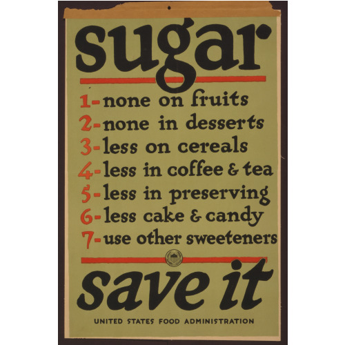 Sugar--Save It, 1918