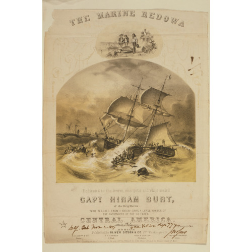 The Marine Redowa--Dedicated To The Brave, Energetic And Whole Souled Capt. Hiram Burt, Of The...