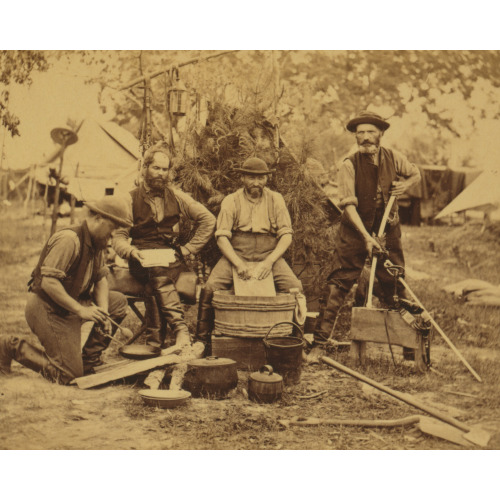 Servants At Quarters Of Prince De Joinville In Front Of Yorktown, May 3, 1862