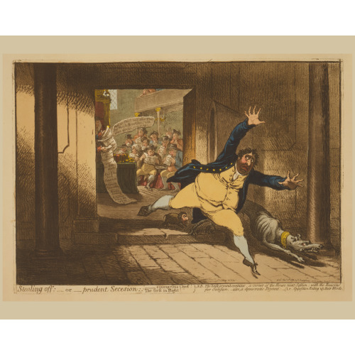 Stealing Off; - Or - Prudent Secession, 1798