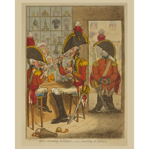 Hero's Recruiting At Kelsey's; - Or- Guard-Day At St. James's, 1797