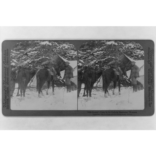 Hunter's Camp In The Gallatin Mountains, Montana, 1906