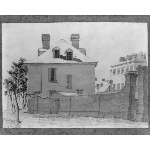 St. Phillips Wall And Gates At 143 Church Street, With City Houses Behind, Charleston, South...